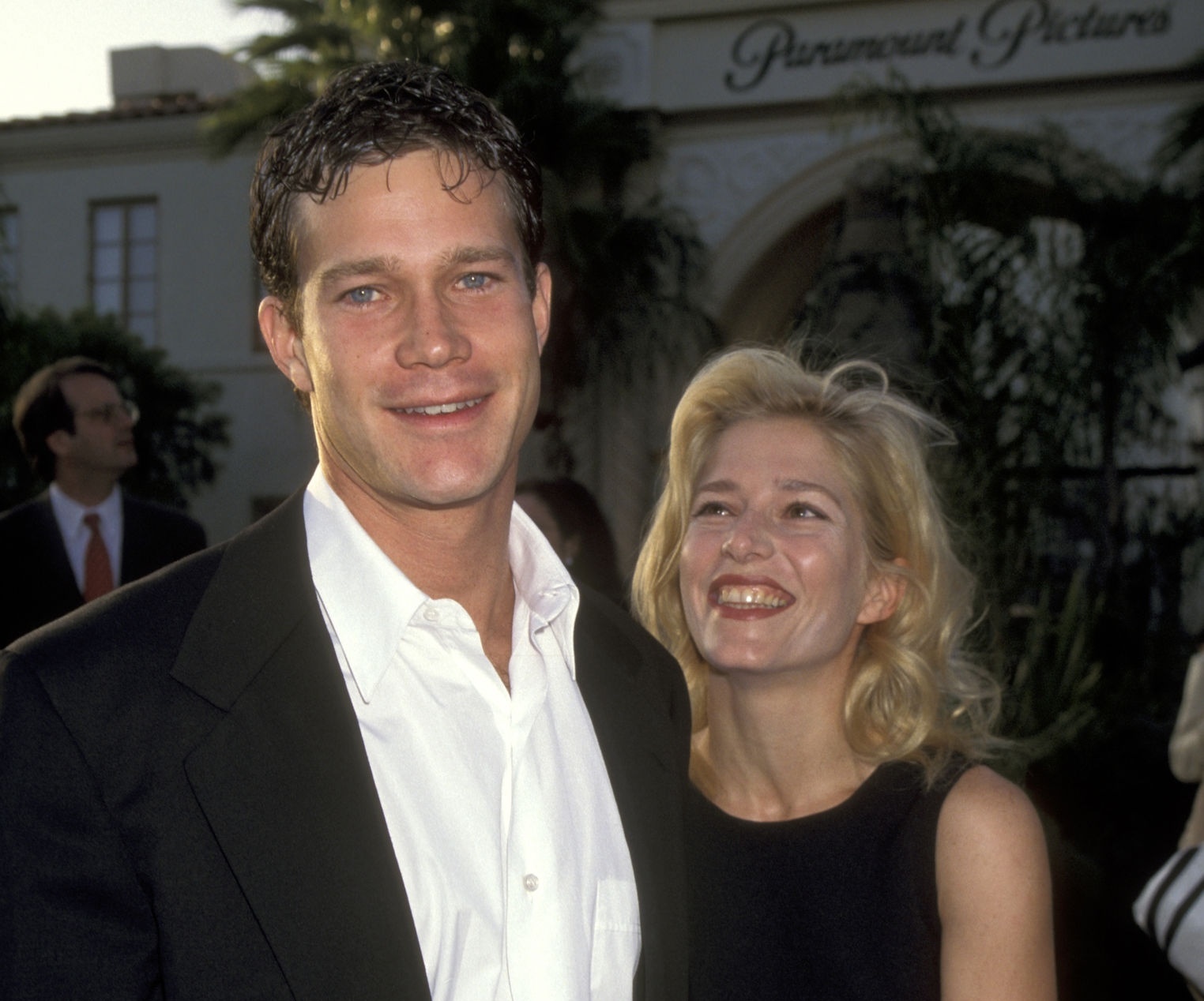 Melora Walters with her husband Dylan Walsh during "Congo" Los Angeles Premiere.